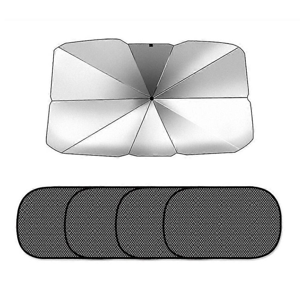 Kikidex (As Show, S) Car Windshield For Sun Shade Umbrella Foldable Sunshade Cover Uv Block Front Win