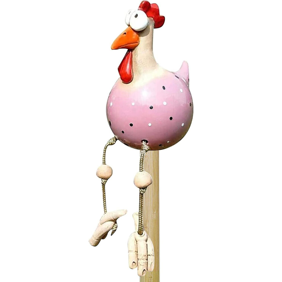 Kikidex (As Show, One Size) Decorative Garden Chicken, Outdoor Garden Statue, Outdoor Decorative Hens, Funny Resin Chicken Handcrafted Chicken Statu