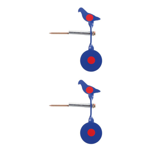 2Pcs Metal Bird Spinner Target 360 Rotating Weatherproof For Range 2
