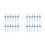 24 Pcs Twin Needles For Sewing Machine Universal Double Stretch With Box 5