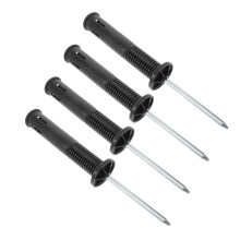 8 Pcs Spring Base Corner Flag Ground Nail For Soccer Training