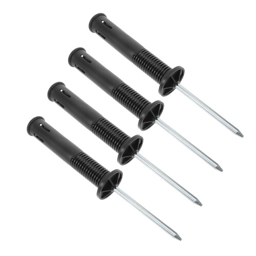 8 Pcs Spring Base Corner Flag Ground Nail For Soccer Training