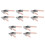 10Pcs Stainless Steel Cake Transfer Tool Pink for Precise Portioning 10