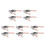 10Pcs Stainless Steel Cake Transfer Tool Pink for Precise Portioning 6