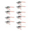10Pcs Stainless Steel Cake Transfer Tool Pink for Precise Portioning 7