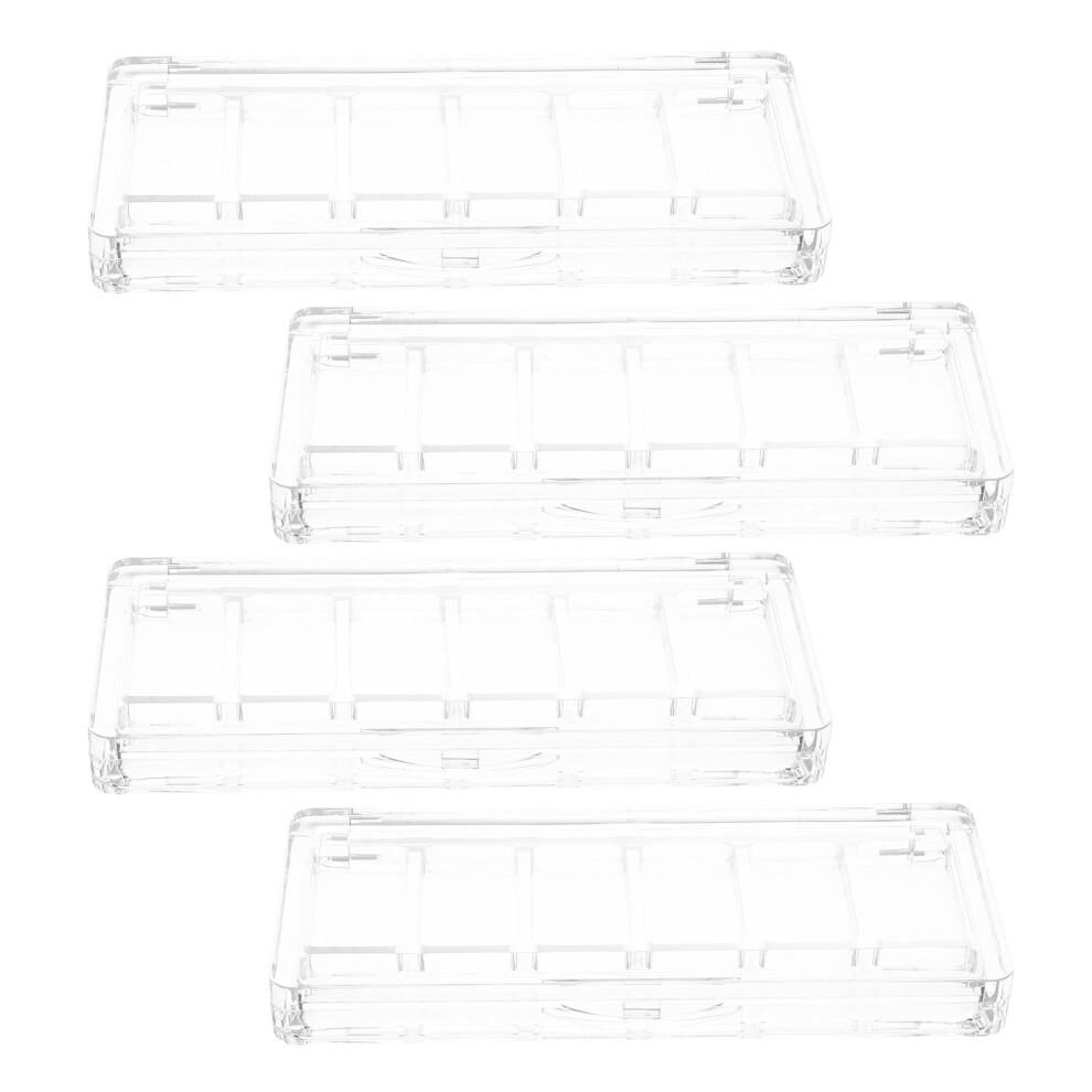 Solustre 20 Pcs Clear 6 Grid Empty Eyeshadow Palette Organizer For Travel