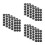 15 Pcs Black Pool Table Marker Spots For Billiard Ball Position 9