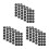 15 Pcs Black Pool Table Marker Spots For Billiard Ball Position 4
