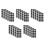 25 Pcs Black Pool Table Marker Spots Round Cloth Patch For Billiard 8