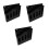 3Pcs Black Acrylic Straw Storage Box Desktop Organizer for Kitchen Bar 8