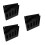 3Pcs Black Acrylic Straw Storage Box Desktop Organizer for Kitchen Bar 5