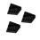 3Pcs Black Acrylic Straw Storage Box Desktop Organizer for Kitchen Bar 7