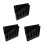 3Pcs Black Acrylic Straw Storage Box Desktop Organizer for Kitchen Bar 6