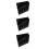 3Pcs Black Acrylic Straw Storage Box Desktop Organizer for Kitchen Bar 10