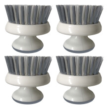 20Pcs Grey Kitchen Cleaning Brush with Handle Nonstick Pot Scrubber