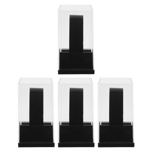 16Pcs Clear Plastic Watch Storage Box Durable Single Watch Organizer