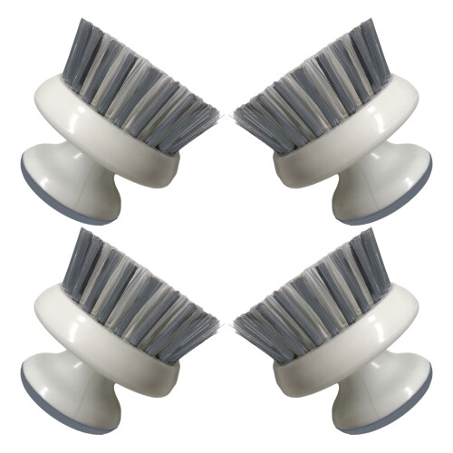 20Pcs Grey Kitchen Cleaning Brush with Handle Nonstick Pot Scrubber 2
