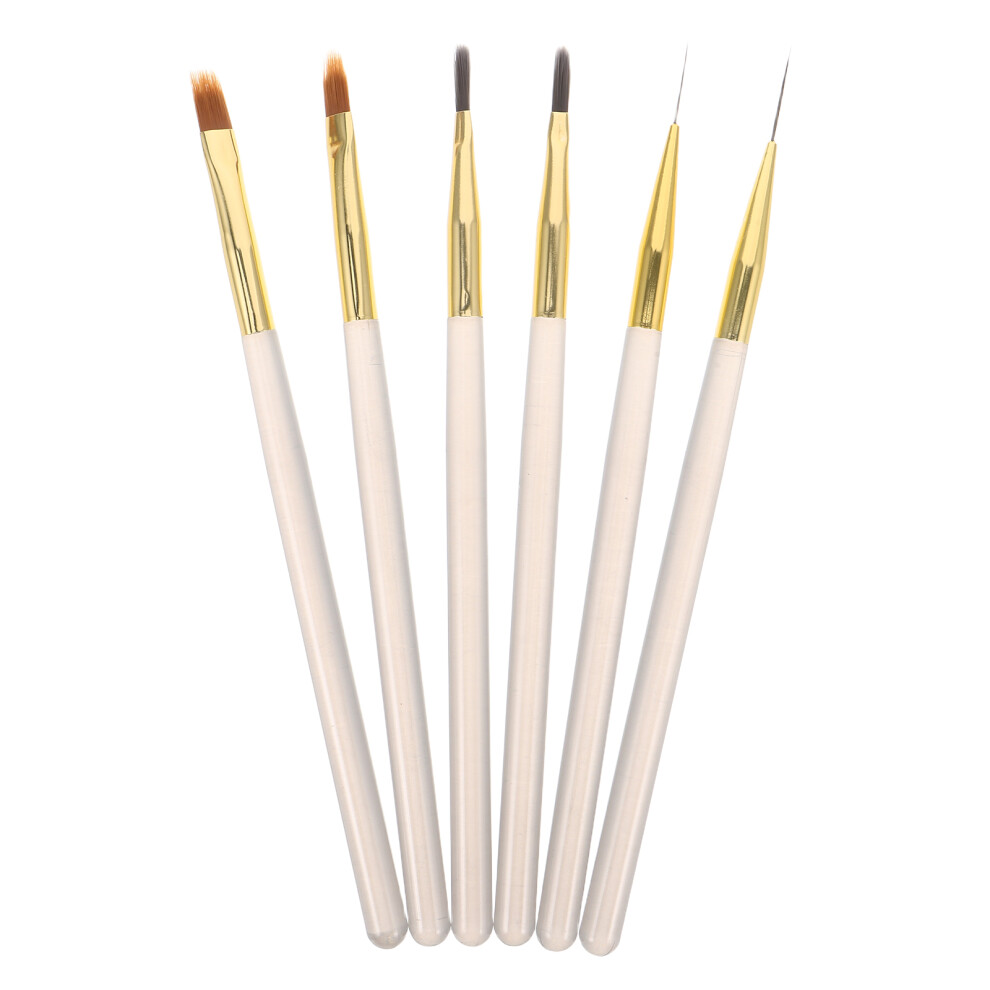 Artibetter 18 Pcs Nail Art Liner Pen Brush For Uv Gel Manicure Fine Tip