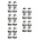 20Pcs Grey Kitchen Cleaning Brush with Handle Nonstick Pot Scrubber 10