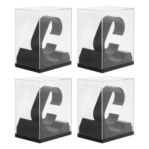 16Pcs Clear Plastic Watch Storage Box Durable Single Watch Organizer 2