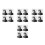 16Pcs Clear Plastic Watch Storage Box Durable Single Watch Organizer 10
