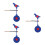 3Pcs Metal Bird Spinner Target 360 Rotating Weatherproof For Range Use 9