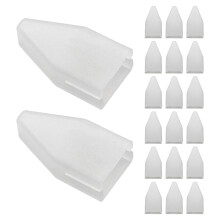 100Pièces Manchons PVC Pour Embouts De Pince Diagonale Transparent