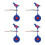 4Pcs Metal Bird Spinner Target 360 Rotating Weatherproof For Range 7