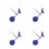 4Pcs Metal Bird Spinner Target 360 Rotating Weatherproof For Range 10