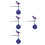 4Pcs Metal Bird Spinner Target 360 Rotating Weatherproof For Range 8
