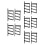 5Pairs Versatile Pla Bow Hanger Rack Compact Arrow Organizer Indoor 8
