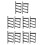 5Pairs Versatile Pla Bow Hanger Rack Compact Arrow Organizer Indoor 6