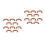 20 Pcs Semi Round Plastic Luggage Handles Replacement For Suitcase 5