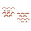 20 Pcs Semi Round Plastic Luggage Handles Replacement For Suitcase 8