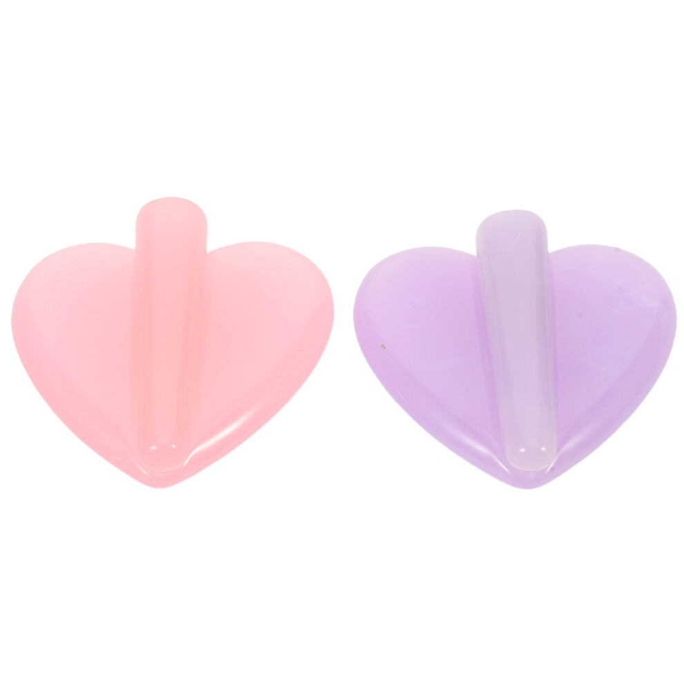 Iplusmile 6 Sets Nail Bending Mold For Manicure - Embossed Heart Acrylic Tool