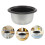 2Pcs Universal Silver Aluminum Alloy Rice Cooker Replacement Inner Pot 11