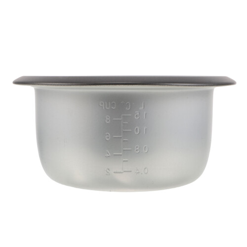 2Pcs Silver Aluminum Non-Stick Rice Cooker Replacement Pot Easy Clean 2