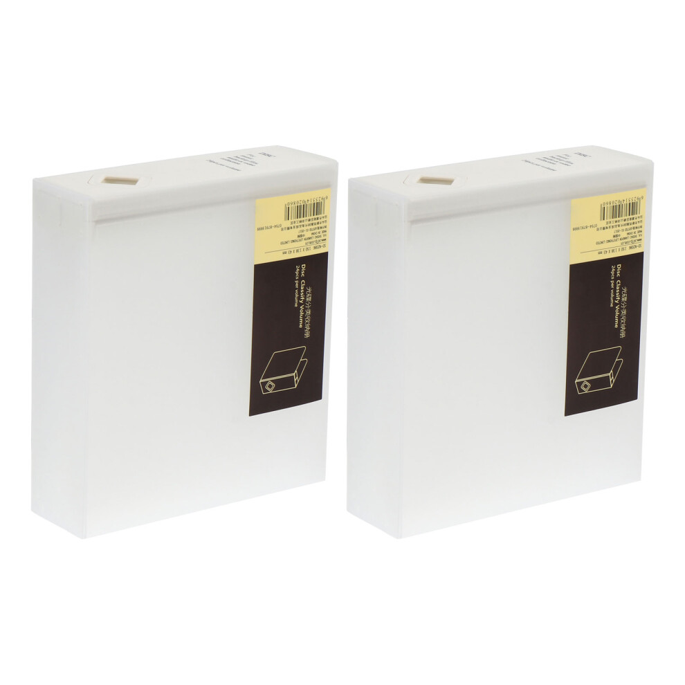 4Pcs Portable White Disc Holder Compact Plastic Storage Box for Cds-image-OPC-PMPDSVD-NEW