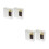 4Pcs Portable White Disc Holder Compact Plastic Storage Box for Cds 8