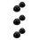 6 Pcs Rubber Headlight Dust Cover Cap Car Exterior Protection 4