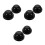 6 Pcs Rubber Headlight Dust Cover Cap Car Exterior Protection 9