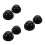 6 Pcs Rubber Headlight Dust Cover Cap Car Exterior Protection 7