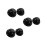 6 Pcs Rubber Headlight Dust Cover Cap Car Exterior Protection 10