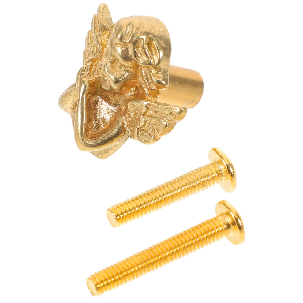 4Sets Golden Copper Angel Drawer Pulls Vintage Style Dresser Handles 3403165804747