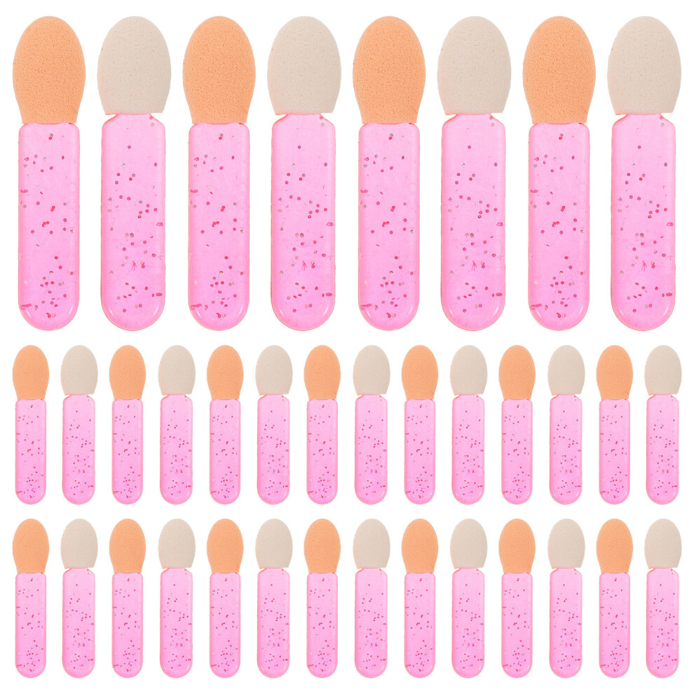 Villcase 500Pcs Rosy Acrylic Mini Eye And Lip Makeup Brush Set For Women