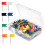 1200Pcs Map Flag Push Pins Assorted Colors for Travel Planning 3