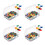 1200Pcs Map Flag Push Pins Assorted Colors for Travel Planning 10