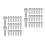 60Pcs Silver Hex Socket Cap Screws M5 Metric Replacement for Chainsaws 6