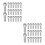 60Pcs Silver Hex Socket Cap Screws M5 Metric Replacement for Chainsaws 10