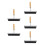 5Pcs Brayers Roller - Hard Rubber Printmaking Tool For Diy Art 5